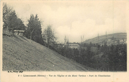 Cpa, Limonest, Eglise, Mont Verdun, Parc De L'institution - Limonest