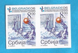 2005   WATER POLO SERBIEN SRBIJA   JUGOSLAVIJA JUGOSLAWIEN  SPORT  RRR  IMPERFORATE  RRR  MNH - Wasserball