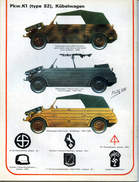 Modélisme AUTOMOBILE MILITAIRE  PKW K1 TYPE 82 KUBELWAGEN - Autres & Non Classés