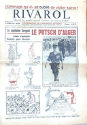 Hebdomadaire De L'Opposition Nationale: Rivarol N° 870 (14 Septembre 1967) Le Putsch D'Alger Heure Par Heure - Politique