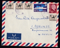 Turkey: Airmail Cover Taksim To Germany, 1973, 6 Stamps, Ship, Horse (traces Of Use) - Lettres & Documents