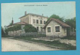 CPSM Ecole Et Mairie CHAVANNES 21 - Autres & Non Classés