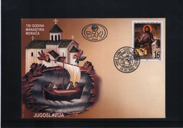 Jugoslawien / Yugoslavia  2002 Monastery Moraca FDC - Abdijen En Kloosters