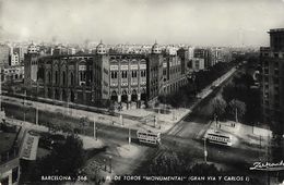 Barcelona - Plaza De Toros "Monumental" (Gran Via Y Carlos I) - Bus - Ed. A. Zefkowitz - Barcelona