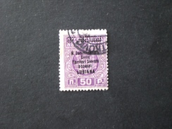 JUGOSLAVIA JUGOSLAVIJA 1941 SEGNATASSE LUBIANA 50p VIOLETTO LILLA - Impuestos