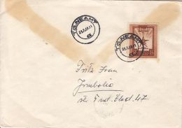 THE SICKLE AND THE HAMMER MEDAL, STAMPS ON COVER, 1969, ROMANIA - Cartas & Documentos