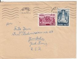 BOBALNA PEASANT UPRISING ANNIVERSARY, MONUMENT, STAMPS ON COVER, 1970, ROMANIA - Lettres & Documents