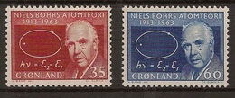 GREENLAND, 1963, Niels Bohr - Unused Stamps