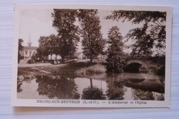 41, NEUNG SUR BEUVRON, L'ABREUVOIR ET L'EGLISE - Neung Sur Beuvron