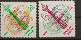 HAITI 1963, Peacefull Use Of Space Purple Surcharged - Otros & Sin Clasificación
