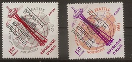 HAITI 1963, Peacefull Use Of Space Black Surcharged - Andere & Zonder Classificatie