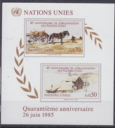 UNO United Nations Geneva 1985 40th Anniversary M/s ** Mnh (34104) - Blocs-feuillets