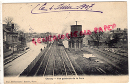 02 - CHAUNY - VUE GENERALE DE LA GARE  1907 - Chauny