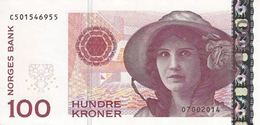 Norway 100 Kroner 2014, UNC (P-49e) S/N C501546955 FROM BANKNOTENEWS.COM - Norway