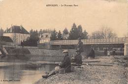 Appoigny      89    Le Nouveau Pont . Pêcheur A La Ligne   ( Voir Scan) - Appoigny