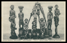MOÇAMBIQUE - Africa Oriental Portuguesa - Arte Indigena (P.E.A.) ( Ed. Santos Rufino 3/ G 12)  Carte Postale - Mozambique