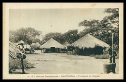 MOÇAMBIQUE - AMATONGAS - Missões Franciscanas- Povoação Do Regulo  ( Ed. M.F.P. De Moçambique Nº 15) Carte Postale - Mosambik