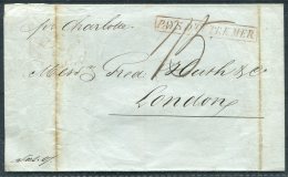 1847 Brasil Vorphila Schiffspost Brief Rio De Janeiro - London Via Antwerp - Vorphilatelie
