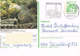 Deutschland Bildpostkarte Wunsiedel Fichtelgebirge, Luisenburg Festspiele, Stempel Regensburg - Geïllustreerde Postkaarten - Gebruikt