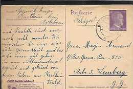 57 BOULAY BOLCHEN CARTE LETTRE 1943 - Boulay Moselle