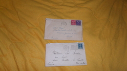 LOT DE 2 ENVELOPPES UNIQUEMENT DE 1932 ET 1939. / NEW YORK ET NEW ORLEANS A BREST ET PAR BEVILLE LE ../ CACHET + TIMBRE. - Other & Unclassified