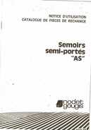 CATALOGUE DE PIECES SEMOIRS SEMI-PORTES NODET-GOUGIS 1976 AGRICULTURE TRACTEUR - Machines