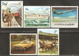 Fujeira 1973 Mi# 1289-1293 A Used - Traffic / Transport - Andere & Zonder Classificatie