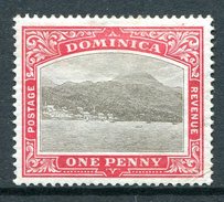 Dominica 1903-07 KEVII - Roseau From The Sea (Wmk. Crown CC) - 1d Grey & Red HHM (SG 28) - Dominique (...-1978)
