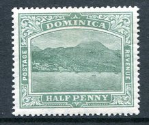 Dominica 1907-08 KEVII - Roseau From The Sea (Wmk. Mult. Crown CA) - ½d Green HM (SG 37) - Dominique (...-1978)