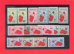 MADAGASCAR Pa 25/40 16 Valeurs Neuves *** - Unused Stamps