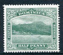 Dominica 1908-20 KGV - Roseau From The Sea (Wmk. Mult. Crown CA) - ½d Blue-green HM (SG 47) - Dominique (...-1978)