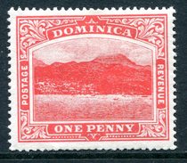 Dominica 1908-20 KGV - Roseau From The Sea (Wmk. Mult. Crown CA) - 1d Scarlet - Crown To Left - HM (SG 48bw) - Dominique (...-1978)