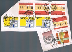 Macau, 1985, # 459, 474, 490, 495, Fragmento, Used - Gebruikt