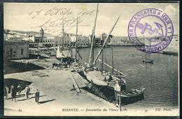 TUNISIE -   CPA EN FM " MARINE FRANCAISE / SERVICE A LA MER " DE FERRYVILLE LE 17/10/1916 POUR BORDEAUX - TB - Covers & Documents