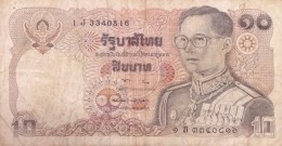 Thailande Thailand 10 Baht VF Banknote Note 1980 - Pick # 87 - Thaïlande
