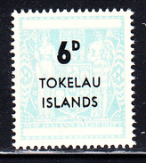 Tokelau MNH Scott #6 6p Surcharge On New Zealand Postal-Fiscal Coat Of Arms 1966 Variety: Blurred Surcharge - Tokelau