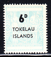 Tokelau MNH Scott #6 6p Surcharge On New Zealand Postal-Fiscal Coat Of Arms 1966 Variety: Top Of 6 Slanted - Tokelau