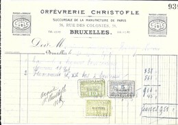 BRUXELLES  Orfèvrerie Christofle   1924 - Straßenhandel Und Kleingewerbe