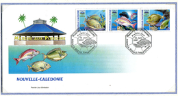 Nelle Calédonie  N° 998 à 1000 S/ Env. 1er Jour - Le Marché Aux Poissons - - Unused Stamps