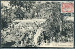 TUNISIE - N° 32 / CPA OBL. GRAIBA LE 22/2/1912 EN BLEU  , POUR LA MANCHE - TB - Storia Postale