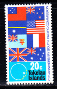 Tokelau MNH Scott #36 20c Flags Of Member Countries 1972 South Pacific Commission 25th Anniversary - Tokelau