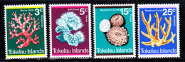 Tokelau MNH Scott #37-#40 Set Of 4 1973 Corals: Horny, Soft, Mushroom Staghorn - Tokelau