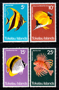 Tokelau MNH Scott #45-#48 Set Of 4 1975 Fish: Moorish Idol, Long-nosed, Lined Butterflyfish, Red Firefish - Tokelau