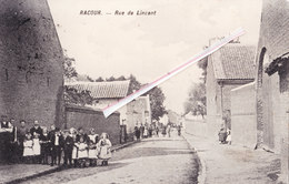 RACOUR - Rue De Lincent - Superbe Carte Très Animée - Lincent