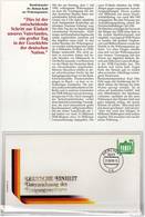 EXTRA Sonderblatt Unterzeichnung Des Einigungs-Vertrag 1990 DDR 3346 FDC 6€ Brandenburger Tor Documentation Of Germ - 1e Jour – FDC (feuillets)