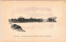 Carte Postale Ancienne De CONAKRY-vue Des Travaux Publics Et De Le Compagnie Française - Guinée