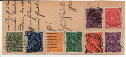 ALLEMAGNE...8 TIMBRES DUR CP (COUPEE) - Lettres & Documents
