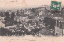 Carte Postale Ancienne De L'Yonne - Neuvy Sautour - Panorama, Vue Prsie De La Tour De L'Eglise... - Neuvy Sautour