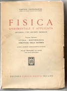 FISICA SPERIMENTALE APPLICATA VOLUME 2 1946 - Mathématiques Et Physique