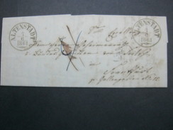 1861 , ALTENSTADT  Klarer Stempel    Auf Brief Mit Inhalt - Lettres & Documents